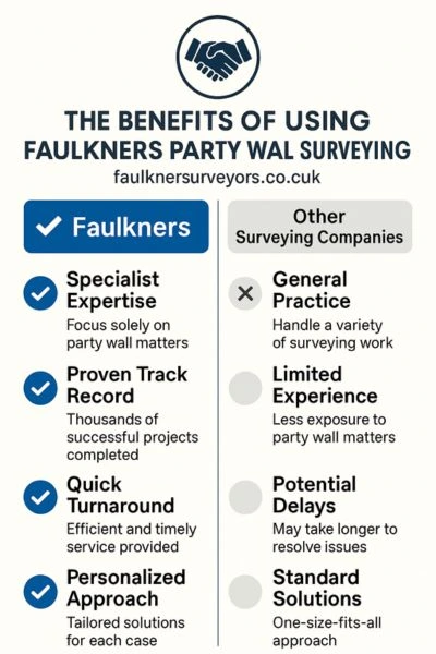 Faulkners Party Wall Surveyor burton upon trent