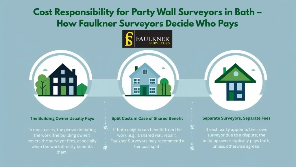 Cost Responsibility for Party Wall Surveyors in Bath – How Faulkner Surveyors Decide Who Pays