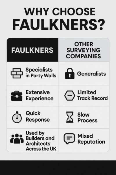 Faulkners Party Wall Surveyor Wilmslow